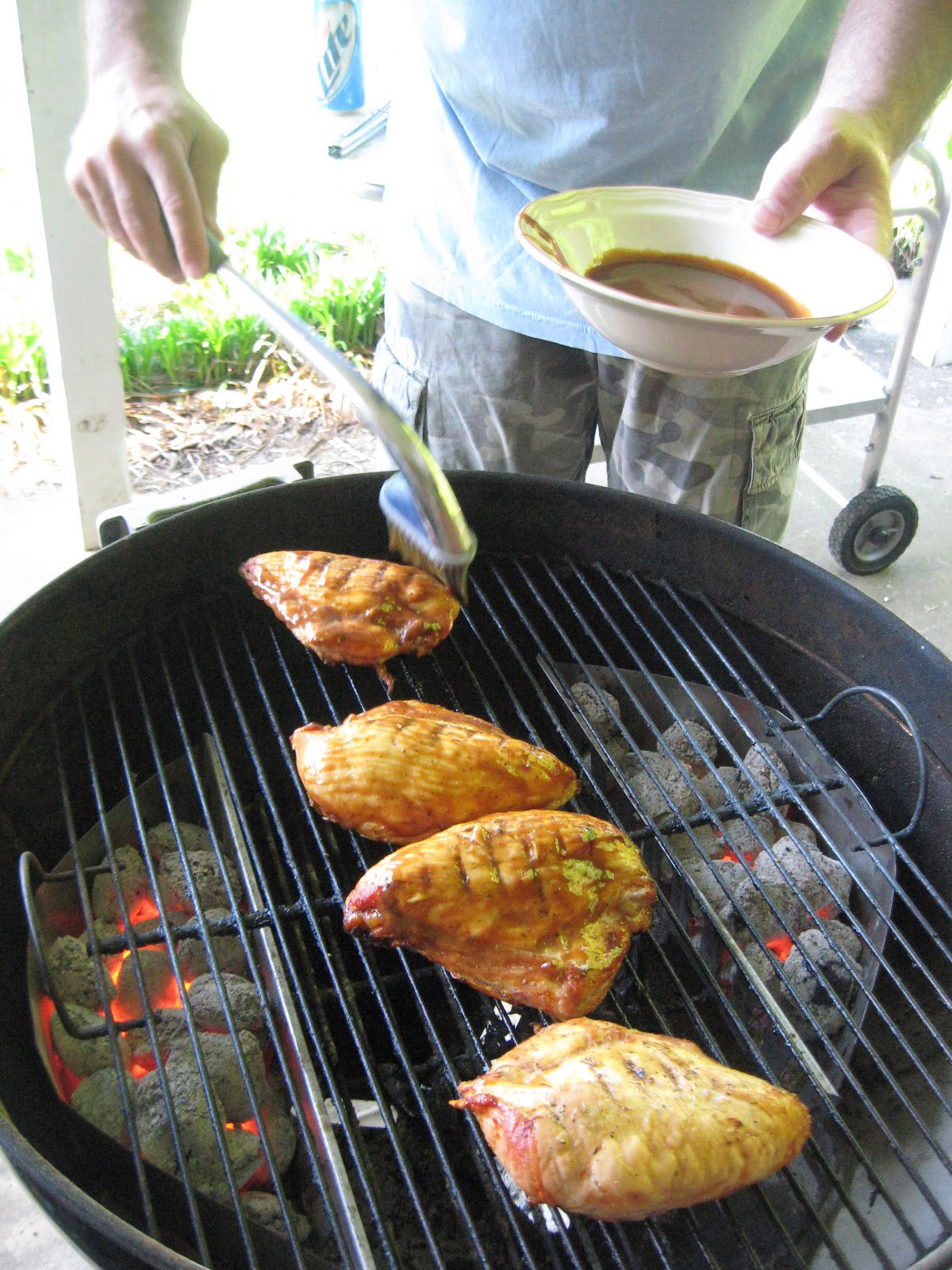 Barbecue Master Grilled Chicken On The Weber Kettle With Nature