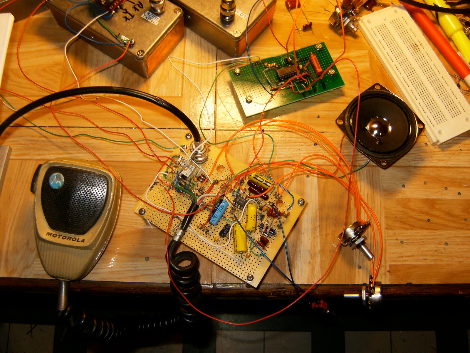 Mr. Vacuum Tube Audio TX/RF & sidetone oscillator board complete, AGC