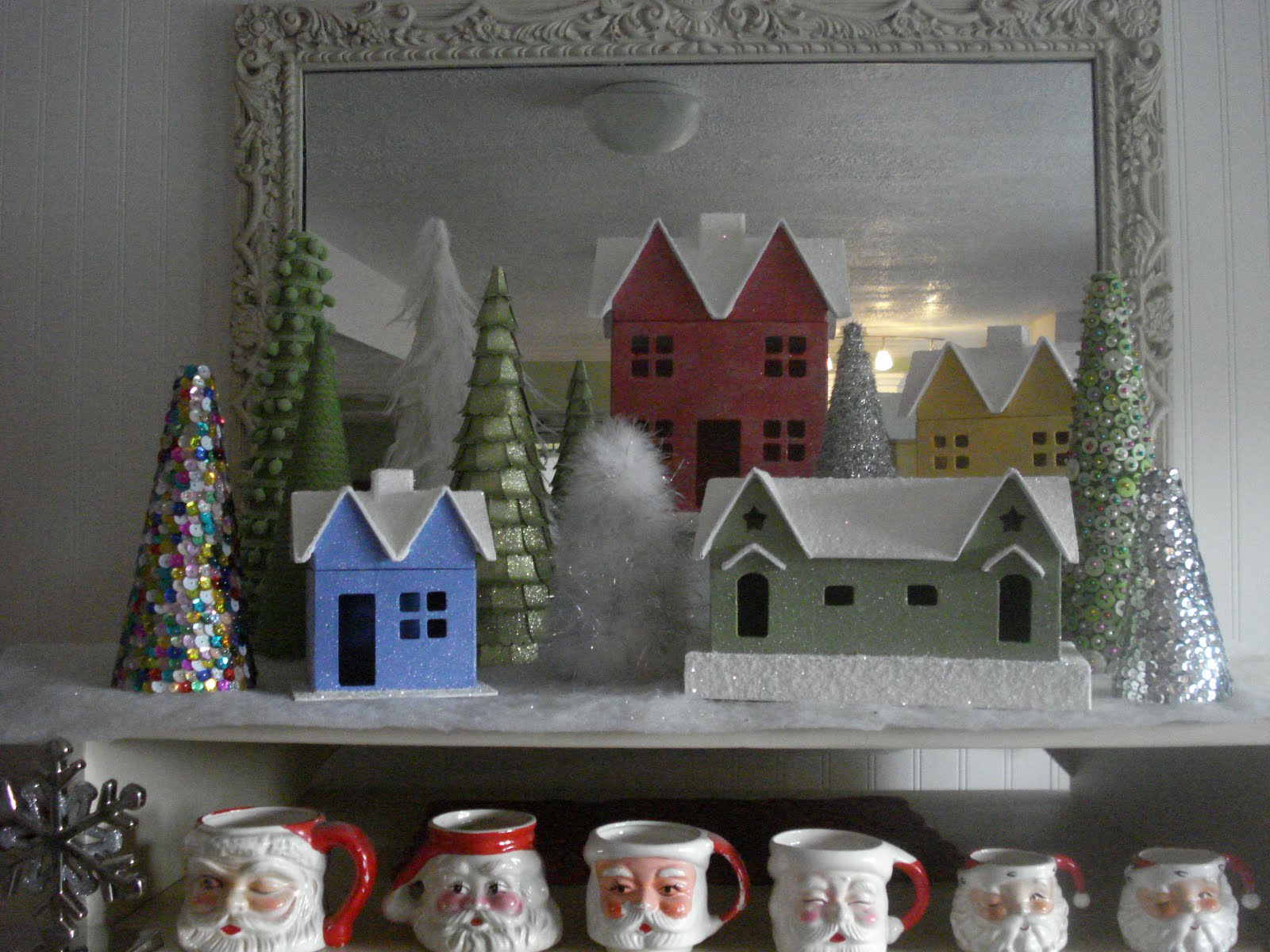 Bee In My Bonnet: My Christmas Village and a tutorial on how I made my  trees