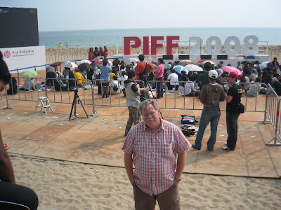 Me in front of stage at Film Festival