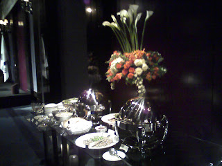 food table at St Patrick's Day reception