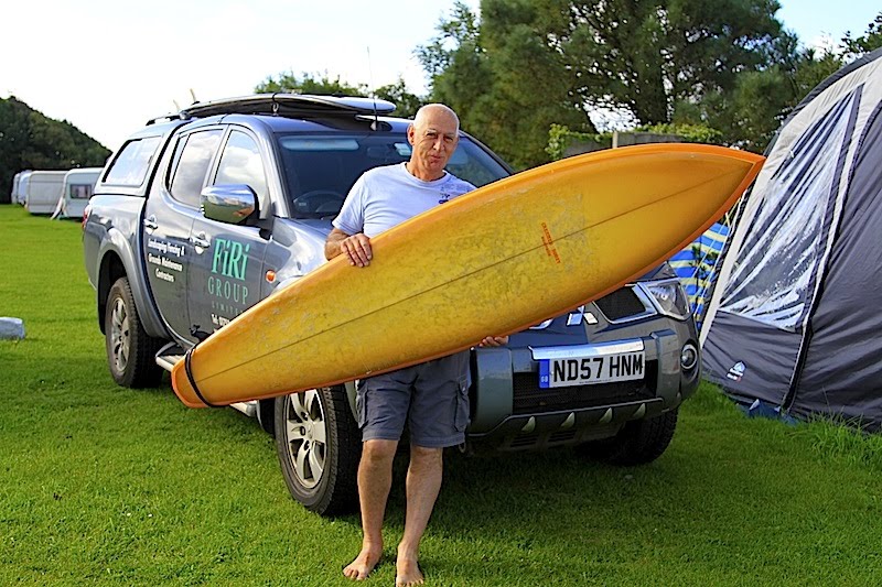 vintage surfboard collector UK Creamed Honey 7'5