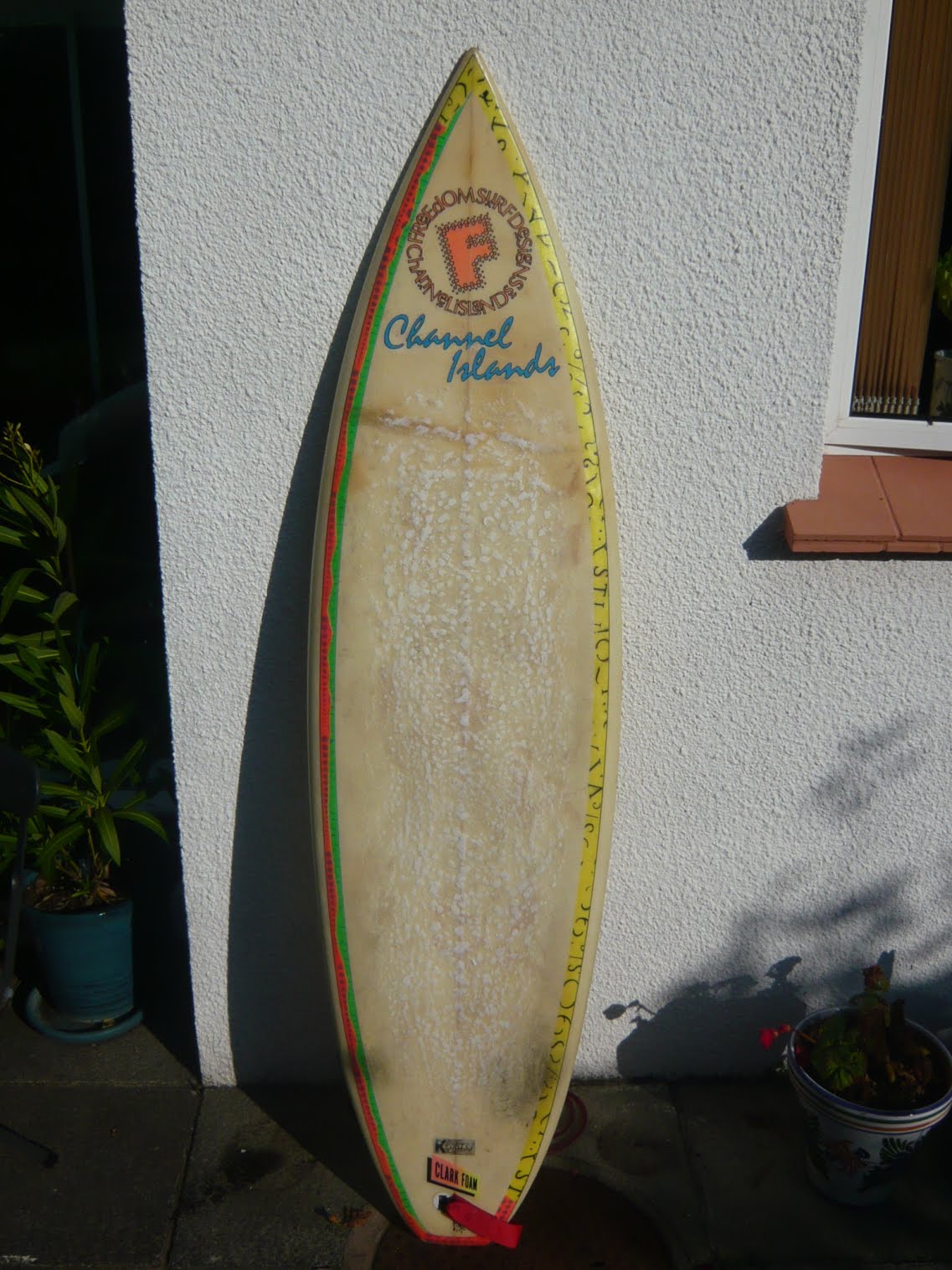 vintage surfboard collector UK Freedom thruster by Gordon Jackson