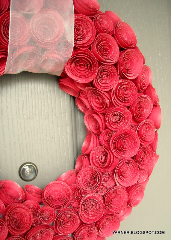 I'm a Yarner: Paper Rose Wreath