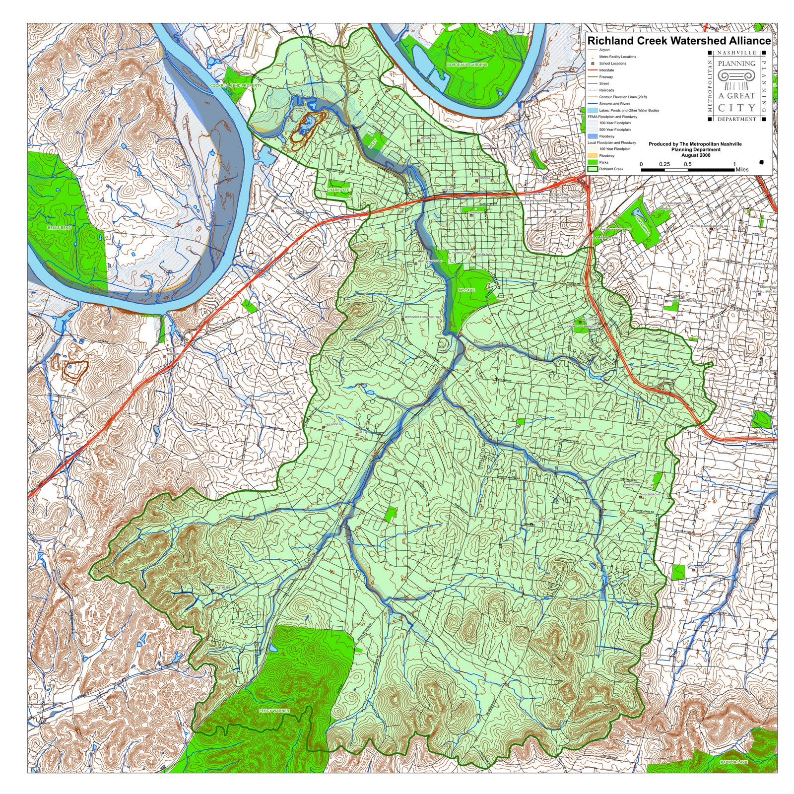 Nashville flood map