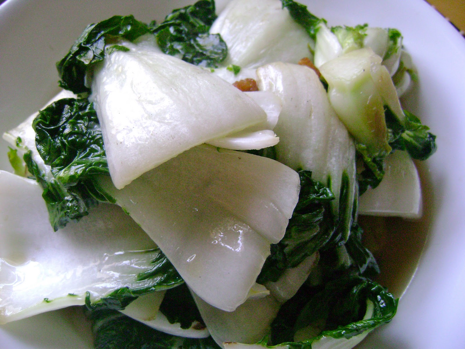 Savories and Sweets by Keyna Baby Bok Choy Stirfry Salted Fish