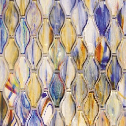 Silhouette glass tile by Hirsch