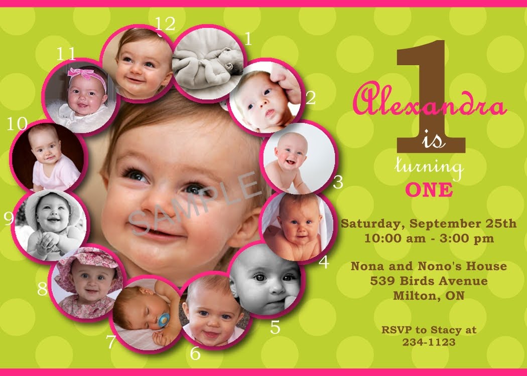 Ideal Accents Designs: 1st Birtday Invitation