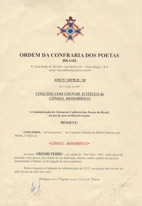 ORDEM DA CONFRARIA DOS POETAS