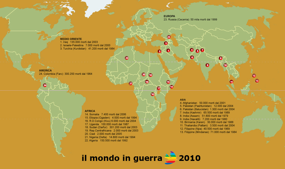 Blog cosa? Le guerre nel mondo, la mappa di Peace Reporter. Blog cosa? Le guerre nel mondo, la mappa di Peace Reporter.