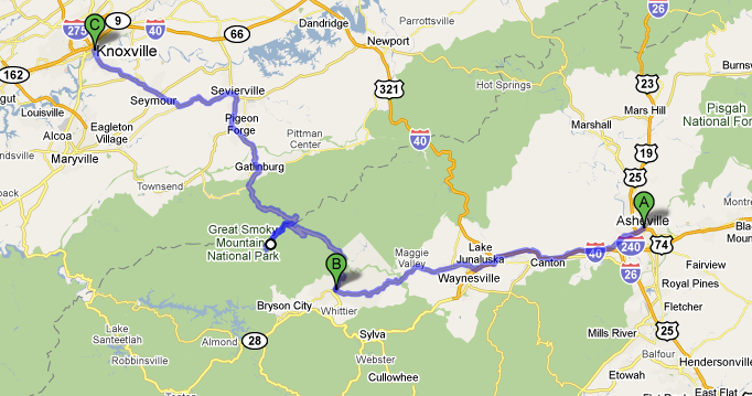 Away We Go!: Day 37 - Asheville, NC to Cherokee, NC to Knoxville, TN