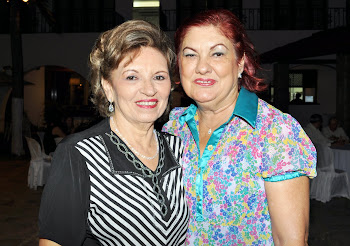 Giselda e Argentina Andrade - Presidente da Academia Feminina de Letras do Ceará