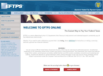 Www.EFTPS.gov Electronic Federal Tax online Payment  24timepass