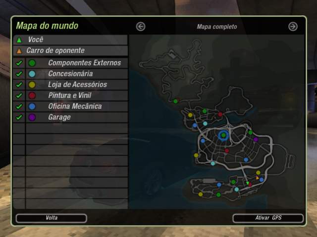 Карта nfs underground 2 со всеми магазинами