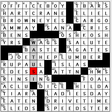 Rex Parker Does The Nyt Crossword Puzzle Host Of A Self Titled 1990s Talk Show Fri 2 19 10 The Broken Tower Poet Oregon Shakespeare Festival Locale