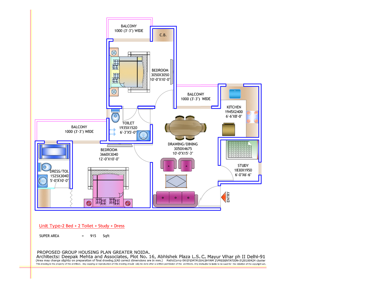 915 sq.ft. 2bhk floor plan 915-sq.ft.-2bhk-floor-plan-Nirala-Estate