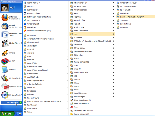 Qori Menulis Blog: [Komputer] Merapikan File Komputer secara Manual