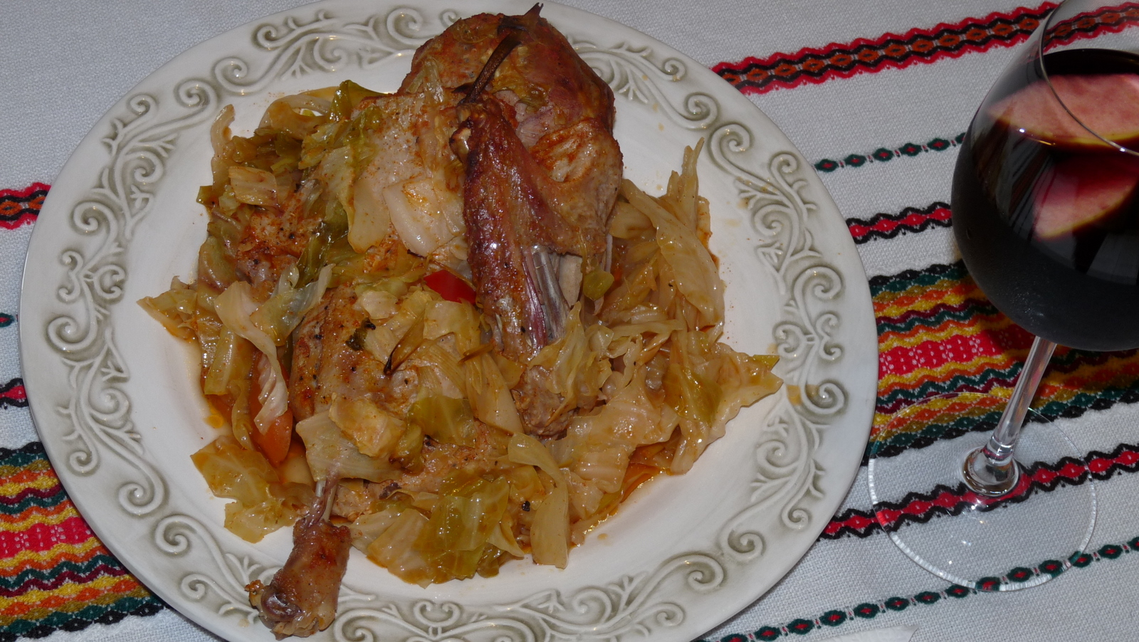 Eclectic Cuisine Duck with Sauerkraut