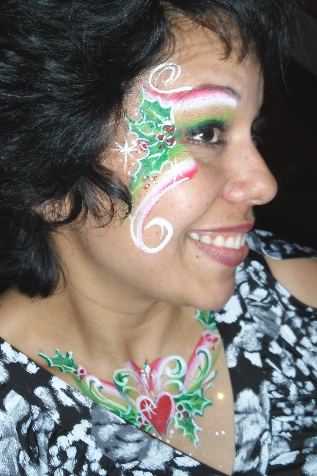 Enchanted Brushstrokes Face and Body Painting By Amy Medina Christmas