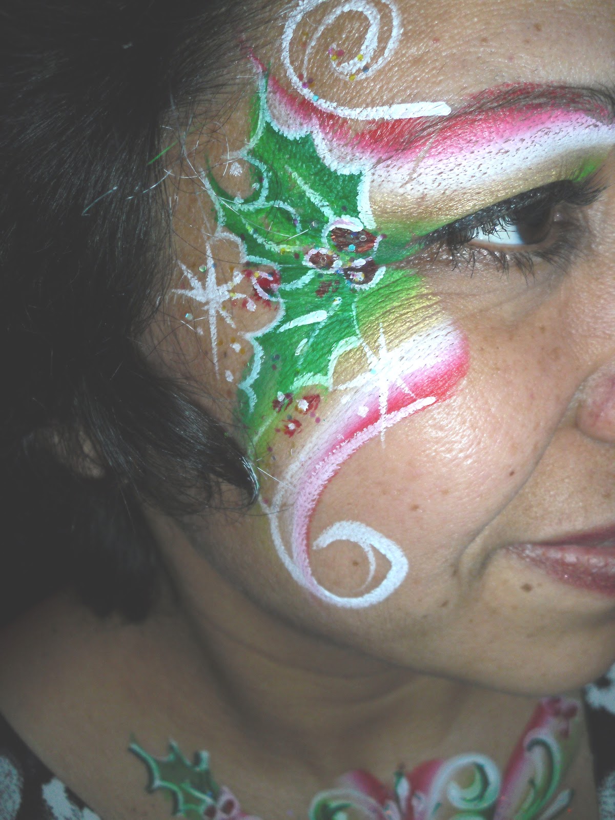 Enchanted Brushstrokes Face and Body Painting By Amy Medina Christmas