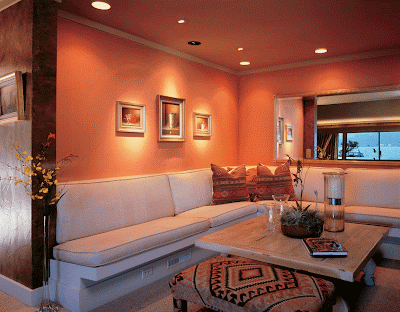 decora y disena: Decorando tu sala en color naranja