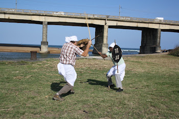 Two Indain men learnt to stick flight - Zulu Traditional fight