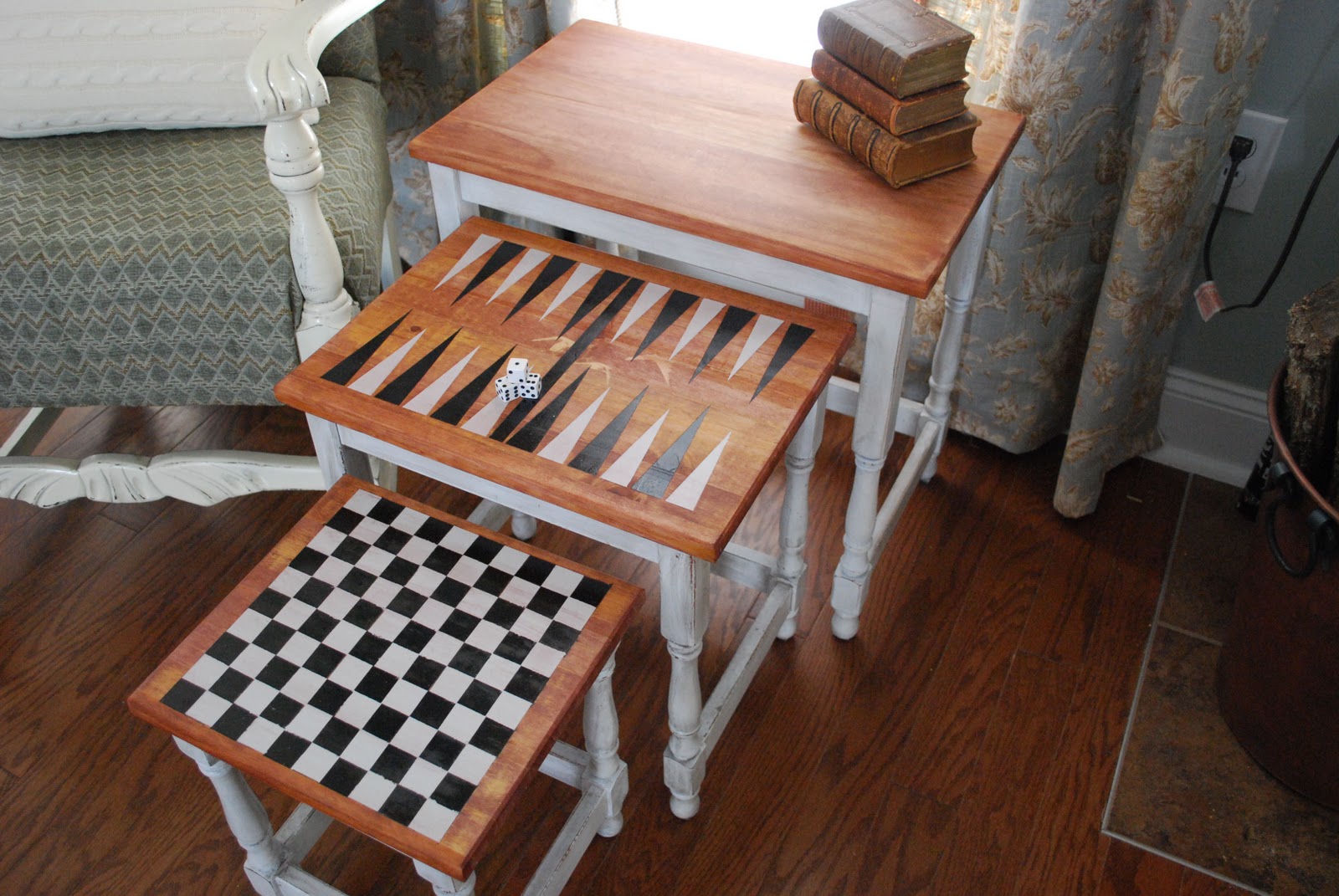 Fussy Monkey Business Ballard Inspired Nesting Tables