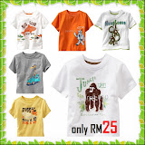 GAP T-shirt for boys RM25