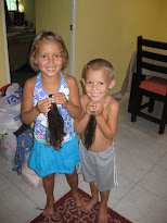 The kids donate their hair to Locks for Love