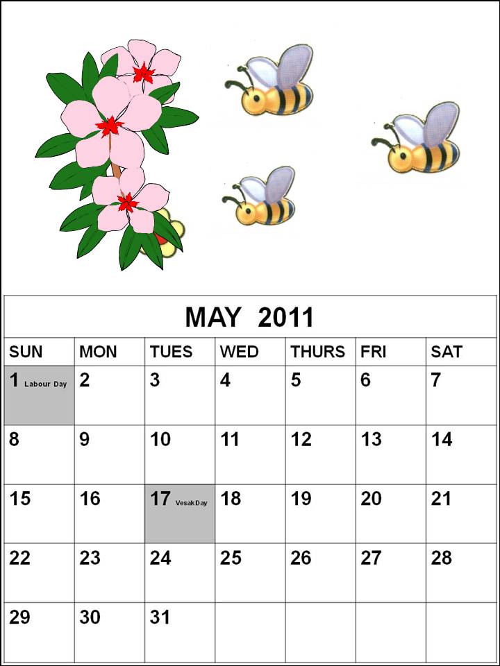 alsytavip: may 2011 calendar template