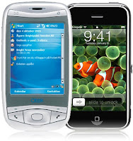 Windows Mobile på QTEC versus iPHONE