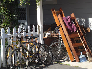 bikes and shelves
