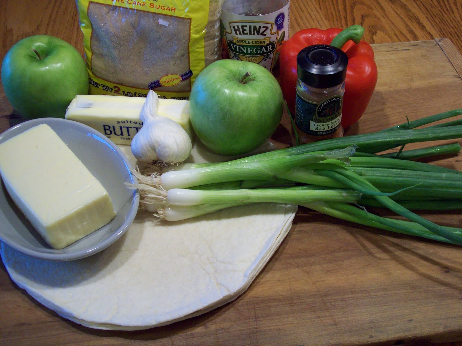 Tracy's Living Cookbook apple and havarti quesadilla