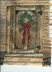 watercolor christmas cards paintings simple water farm tree watercolour xmas door orginal card painting ground barn country holiday java graphics