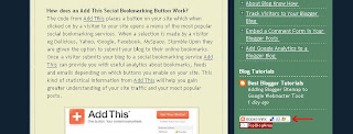 Blog Know How Sidebar Showing Add This Bookmark Button