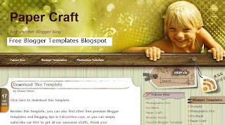Free Blogger Template - Paper Craft