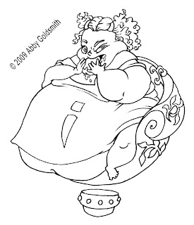 the Indigo Governess, aka the fat girl