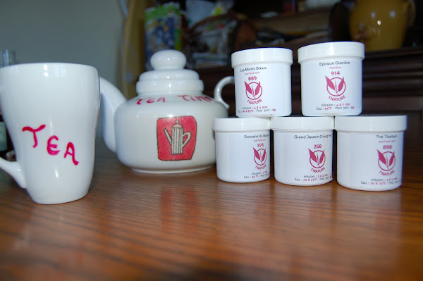 Echantillons de thés de chez TNATURE