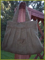 green wool + brown plaid handbag
