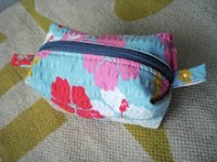 Boxy Pouch with Outside Pleat
