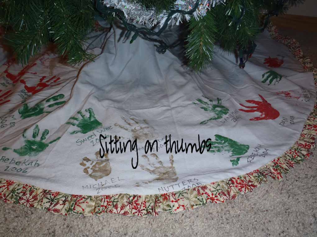 Iron Violet Designs Christmas Tree Skirt