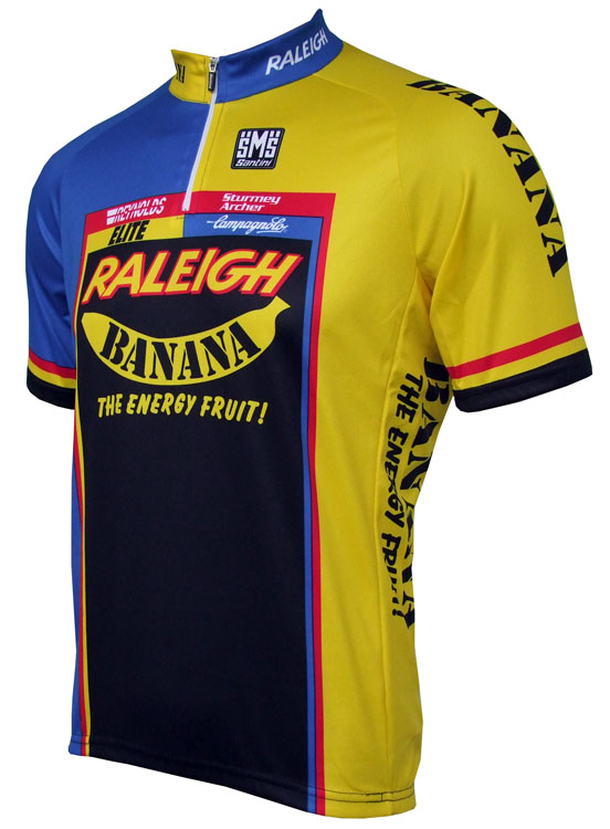 Retro Cycling Jerseys Raleigh/Banana Retro Cycling Jersey Short Sleeve
