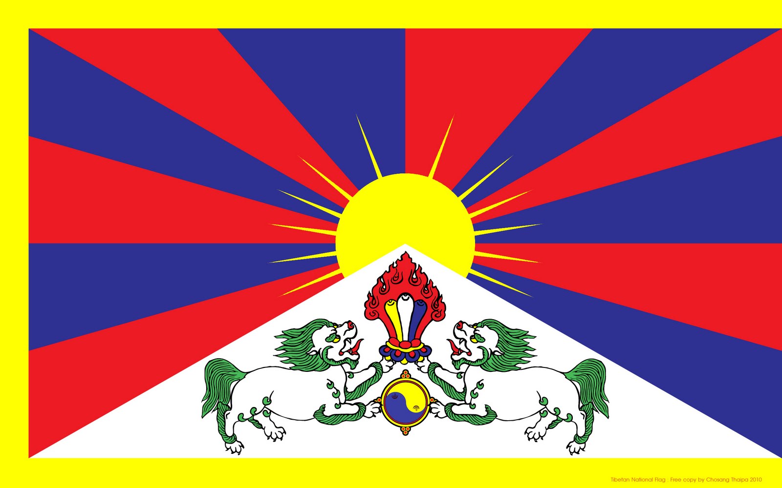 DJPAXPIX Tibetan national flag