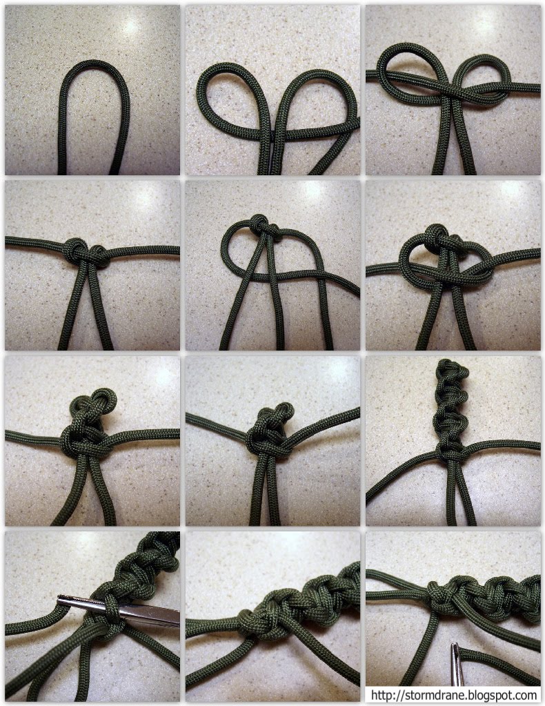 String Cobra Stitch Knot Tie How To Make A Cobra Knot Cobra Stitch