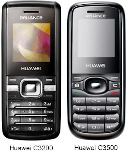 Reliance Huawei C3500 & C3200 CDMA Mobile Phones