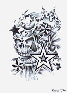 Nice Star Tattoos With Image Tattoo Designs Especially Skull Star Tattoo Picture 1