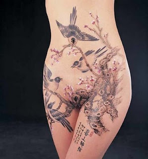 Nice Japanese Tattoos With Image Japanese Tattoo Designs For Female Tattoo With Japanese Bird Tattoo On The Body Picture 1