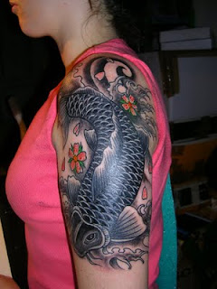 Nice Japanese Tattoos With Image Japanese Fish Tattoo Designs Especially Japanese Koi Fish Tattoo For Female Tattoo Picture 5