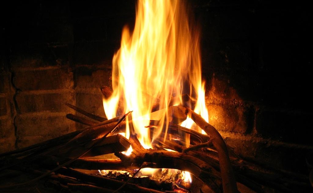 Auprès d'un bon feu de cheminée