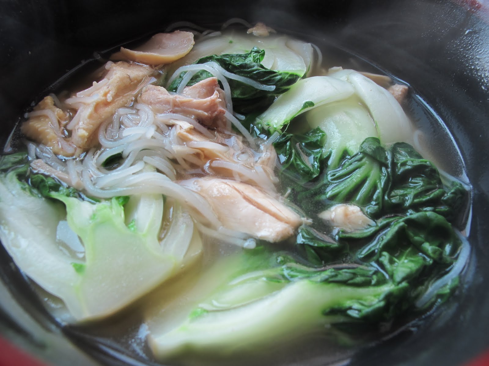 Food & Travel with Maria Shredded chicken, bok choi and Korean